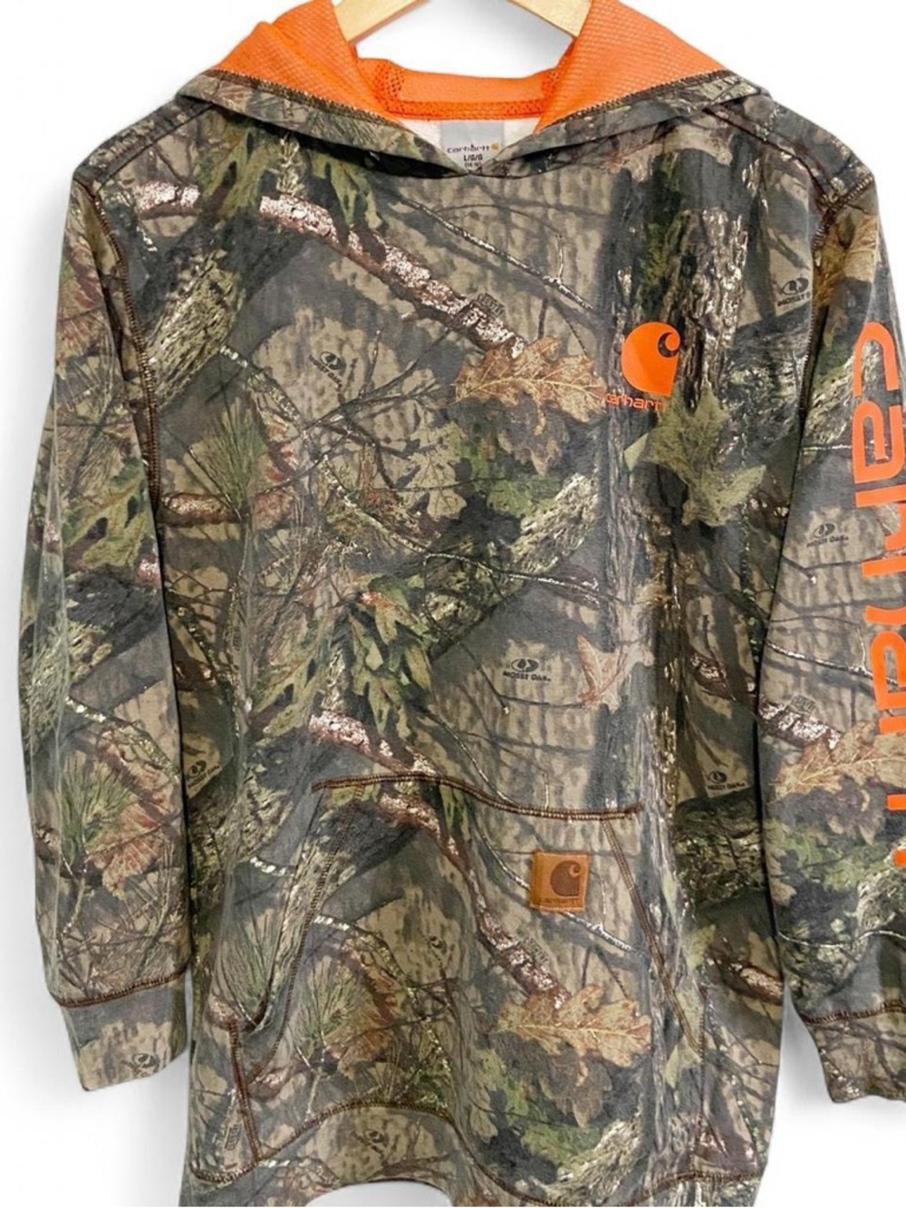 Carhartt Boy's Youth Real Tree Camo Pullover Hoodie Sweatshirt
